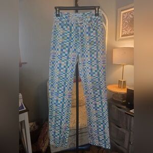 Zara Multicolor Checkered Pants